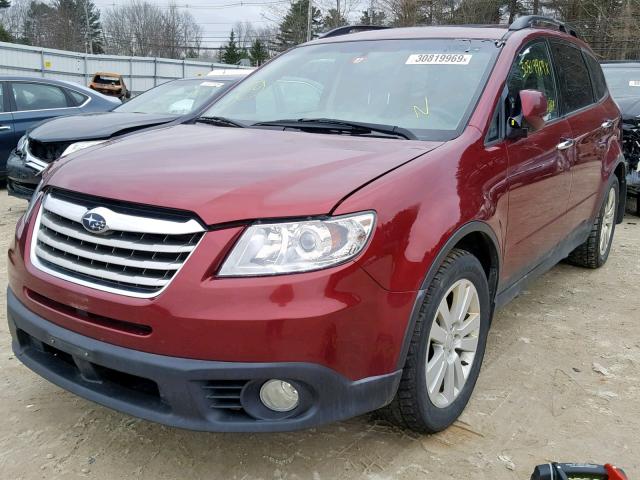 4S4WX9GD2C4400329 - 2012 SUBARU TRIBECA LI RED photo 2