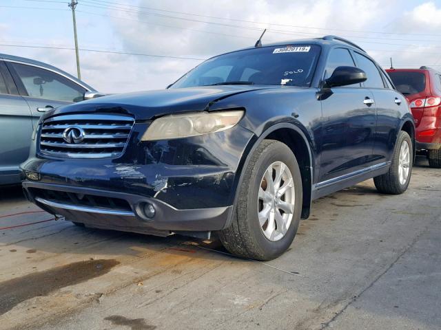 JNRAS08W76X201787 - 2006 INFINITI FX35 BLACK photo 2