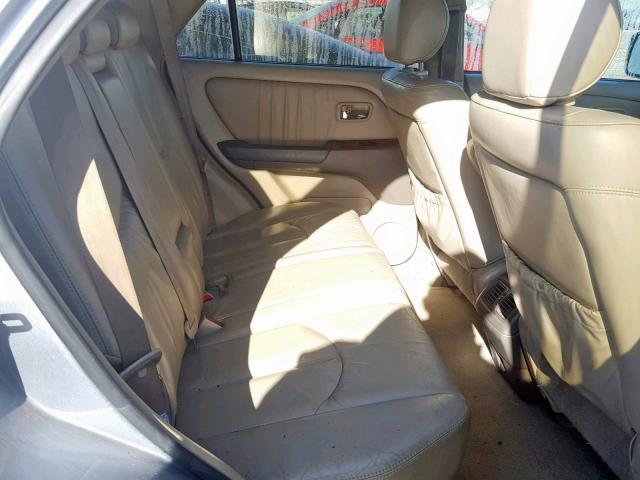 JTJGF10UX30160880 - 2003 LEXUS RX 300 GRAY photo 6