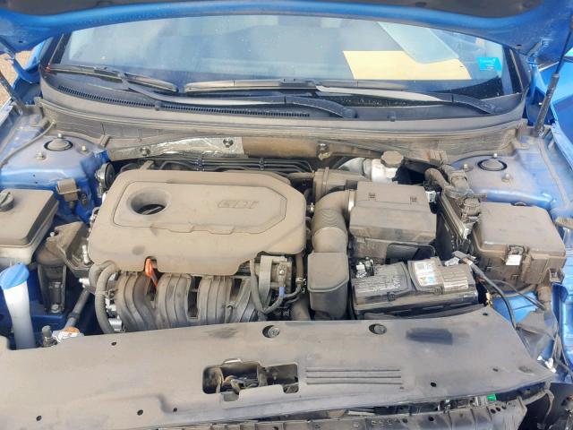 5NPE34AF9JH600785 - 2018 HYUNDAI SONATA SPO BLUE photo 7