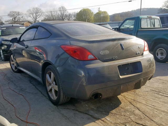 1G2ZH17N884174267 - 2008 PONTIAC G6 GT GRAY photo 3