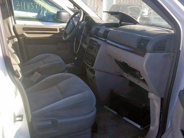 2FMZA52236BA23968 - 2006 FORD FREESTAR S WHITE photo 5