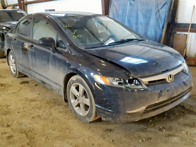 2HGFA15928H019016 - 2008 HONDA CIVIC EXL BLACK photo 1