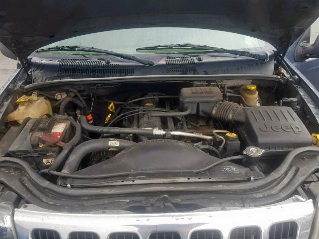 1J4GW38S92C169191 - 2002 JEEP GRAND CHER GRAY photo 7