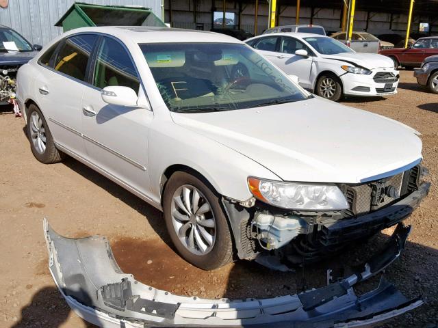 KMHFC46F08A304919 - 2008 HYUNDAI AZERA SE WHITE photo 1