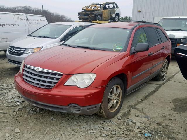 2A8GM48L47R366304 - 2007 CHRYSLER PACIFICA RED photo 2