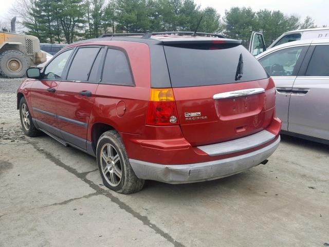 2A8GM48L47R366304 - 2007 CHRYSLER PACIFICA RED photo 3