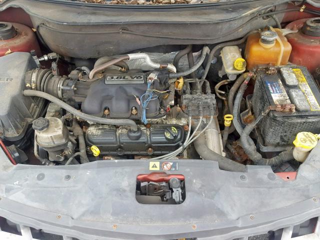 2A8GM48L47R366304 - 2007 CHRYSLER PACIFICA RED photo 7