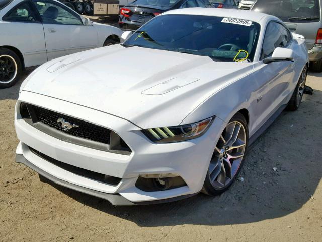 1FA6P8CFXH5344931 - 2017 FORD MUSTANG GT WHITE photo 2