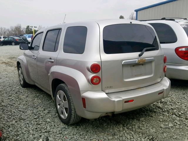 3GNDA13D47S554011 - 2007 CHEVROLET HHR LS Plata foto 3