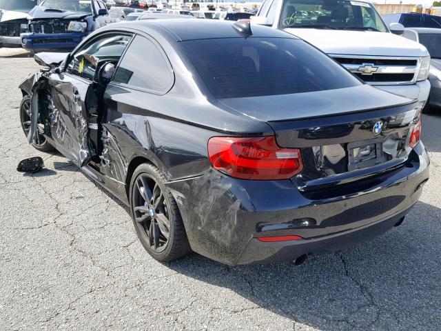 WBA1J7C52GV359345 - 2016 BMW M235I BLACK photo 3