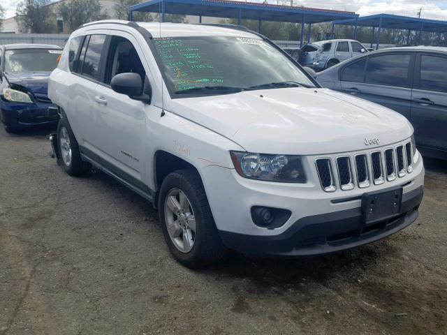 1C4NJCBA5ED573826 - 2014 JEEP COMPASS SP Ақ фото 1