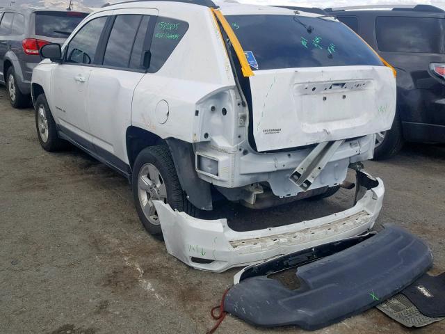 1C4NJCBA5ED573826 - 2014 JEEP COMPASS SP Ақ фото 3