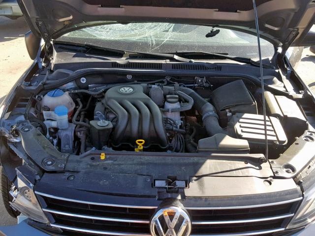3VW2K7AJ3FM228872 - 2015 VOLKSWAGEN JETTA BASE Գրաֆիտ լուսանկար 7
