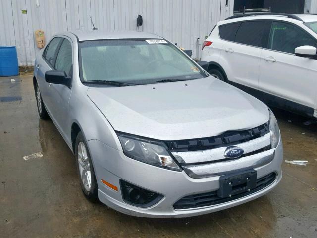 3FAHP0GA6AR183876 - 2010 FORD FUSION S SILVER photo 1