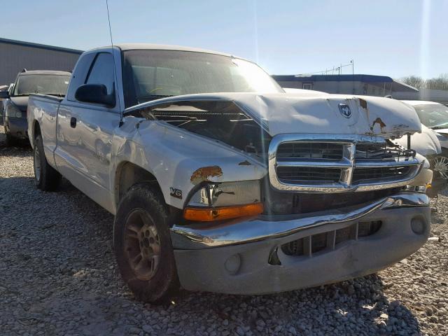 1B7GL22X2YS740886 - 2000 DODGE DAKOTA WHITE photo 1