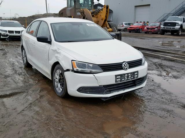 3VW1K7AJ6DM301502 - 2013 VOLKSWAGEN JETTA BASE WHITE photo 1
