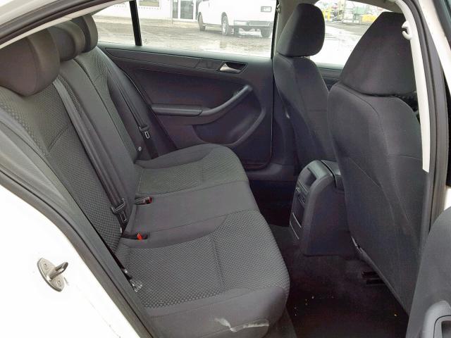 3VW1K7AJ6DM301502 - 2013 VOLKSWAGEN JETTA BASE WHITE photo 6