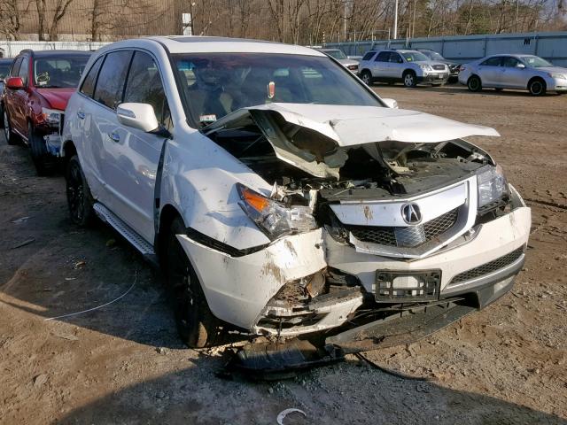 2HNYD2H74BH514768 - 2011 ACURA MDX ADVANC WHITE photo 1