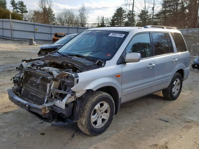 5FNYF18218B053378 - 2008 HONDA PILOT VP SILVER photo 2