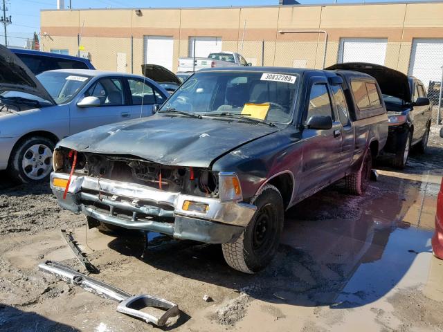 JT4RN93P5N5062378 - 1992 TOYOTA PICKUP 1/2 GREEN photo 2