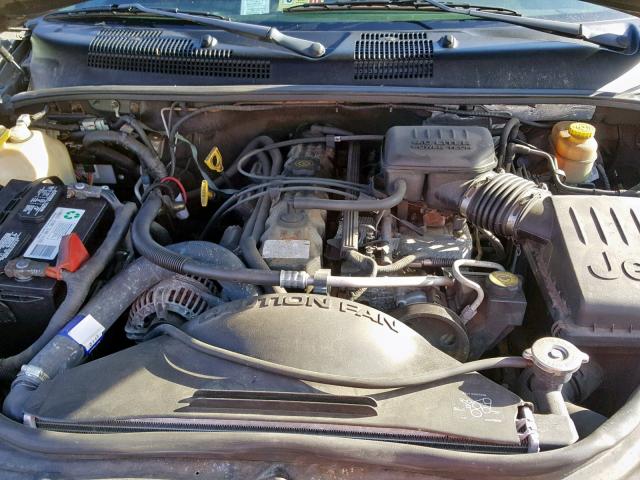 1J4GW48S22C169619 - 2002 JEEP GRAND CHER GREEN photo 7