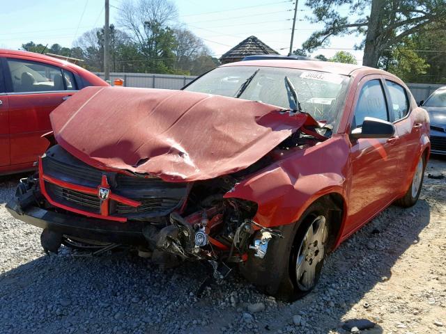 1B3LC46B29N526331 - 2009 DODGE AVENGER SE RED photo 2