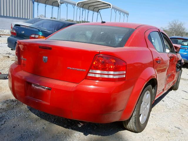 1B3LC46B29N526331 - 2009 DODGE AVENGER SE RED photo 4