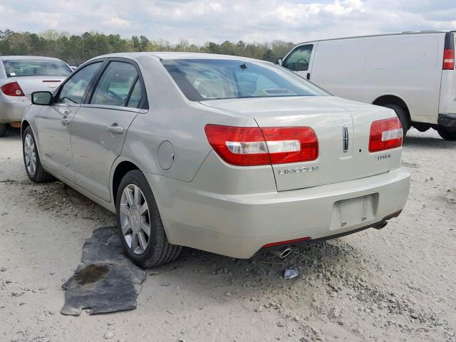 3LNHM26116R656330 - 2006 LINCOLN ZEPHYR BEIGE photo 3