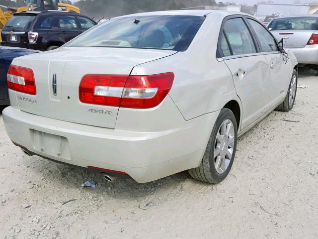 3LNHM26116R656330 - 2006 LINCOLN ZEPHYR BEIGE photo 4