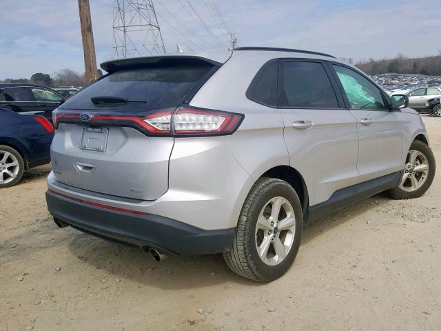 2FMPK3G94HBB34059 - 2017 FORD EDGE SE SILVER photo 4