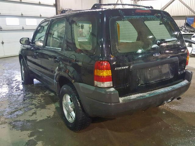 1FMCU92164DA23479 - 2004 FORD ESCAPE XLS BLACK photo 3