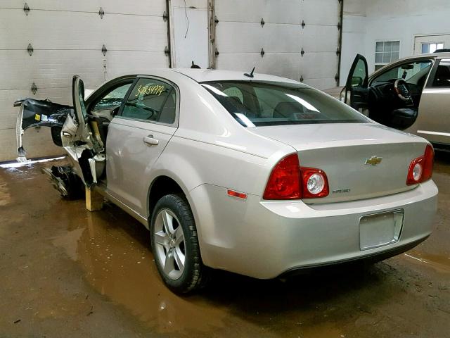 1G1ZB5EB7AF218582 - 2010 CHEVROLET MALIBU LS GOLD photo 3