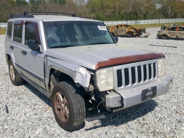 1J8HH48N56C106978 - 2006 JEEP COMMANDER SILVER photo 1