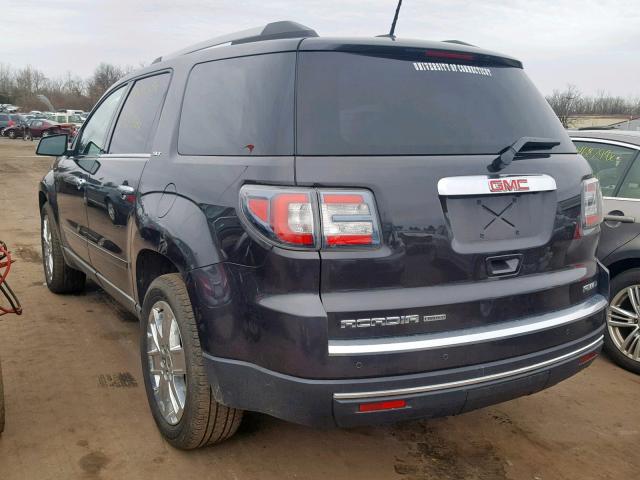 1GKKVSKD9HJ276886 - 2017 GMC ACADIA LIM BLACK photo 3