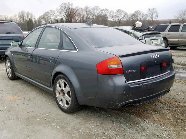 WUAPV64B03N905203 - 2003 AUDI RS6 GRAY photo 3