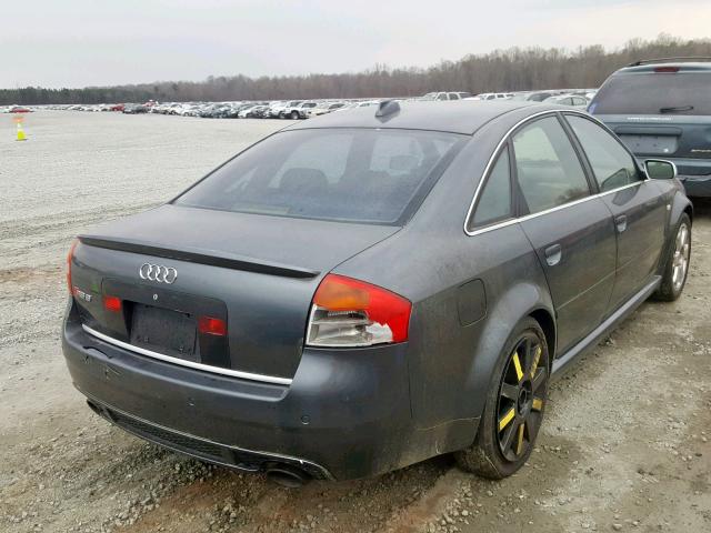 WUAPV64B03N905203 - 2003 AUDI RS6 GRAY photo 4