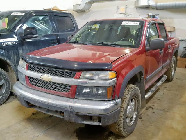 1GCDT136868226151 - 2006 CHEVROLET COLORADO RED photo 2