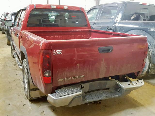 1GCDT136868226151 - 2006 CHEVROLET COLORADO RED photo 3