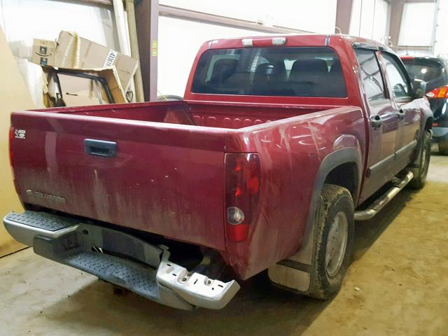 1GCDT136868226151 - 2006 CHEVROLET COLORADO RED photo 4