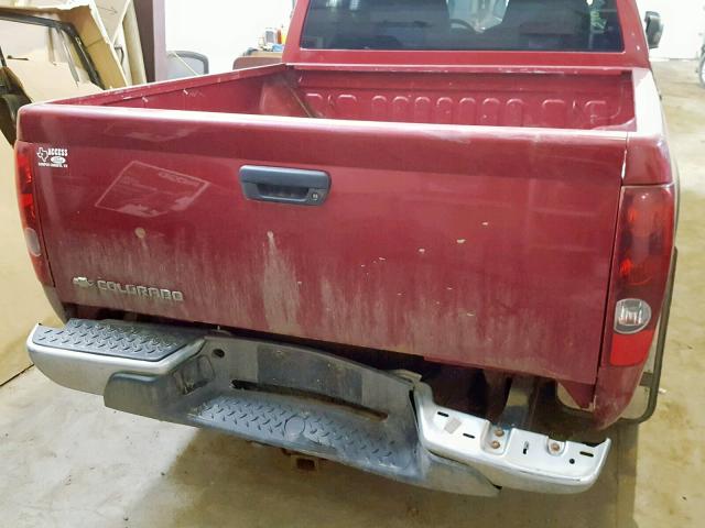 1GCDT136868226151 - 2006 CHEVROLET COLORADO RED photo 9