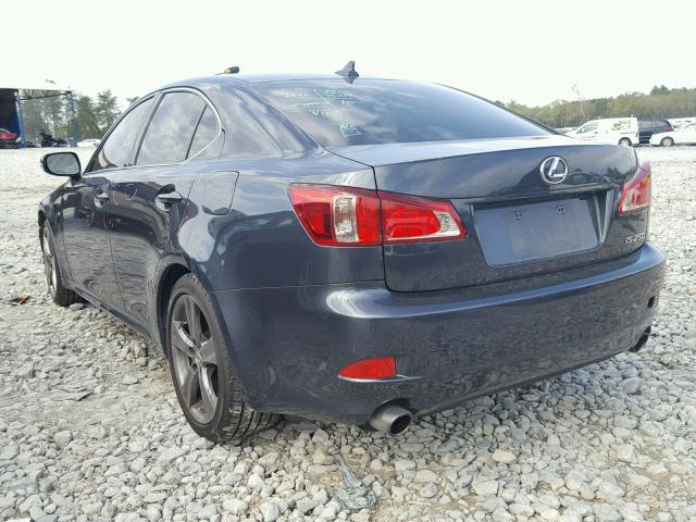 JTHBF5C25B5147288 - 2011 LEXUS IS 250 GRAY photo 3