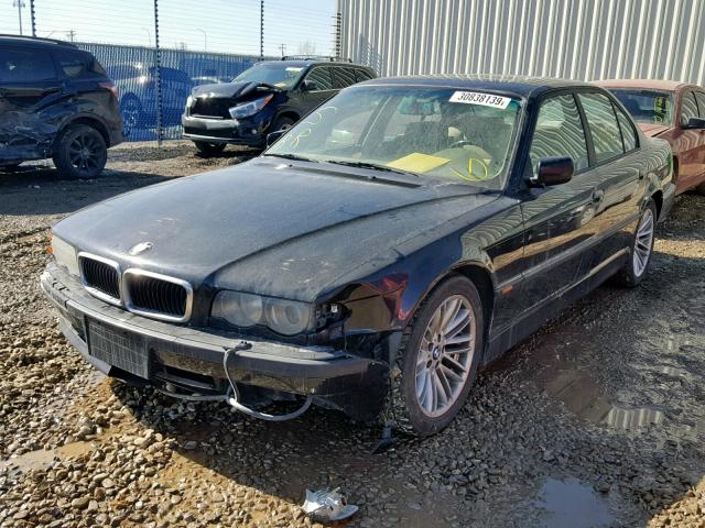 WBAGG8341YDN78178 - 2000 BMW 740 I AUTO BLACK photo 2