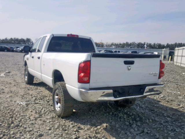 3D7KS28T99G501285 - 2009 DODGE RAM 2500 WHITE photo 3