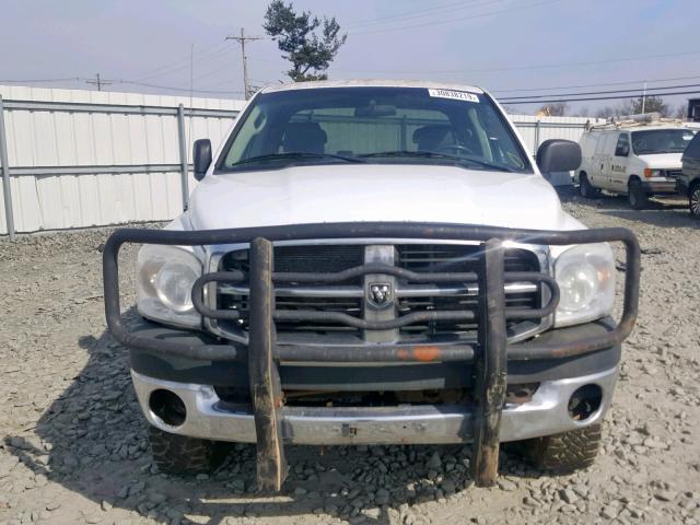 3D7KS28T99G501285 - 2009 DODGE RAM 2500 WHITE photo 9