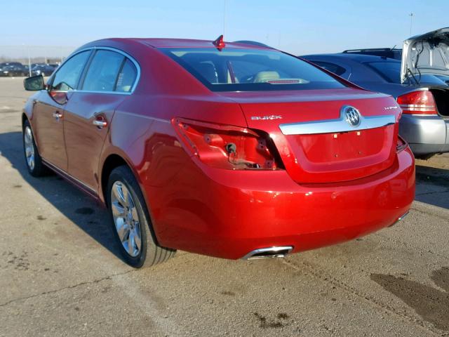 1G4GD5E39CF319803 - 2012 BUICK LACROSSE P RED photo 3