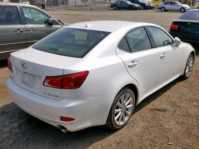 JTHCK262792028714 - 2009 LEXUS IS 250 WHITE photo 4