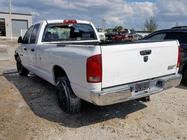 3D7KR28D35G843507 - 2005 DODGE RAM 2500 S თეთრი ფოტო 3