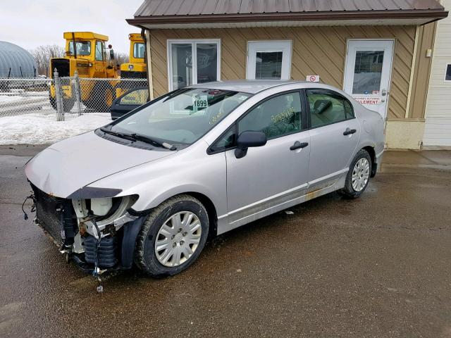 1HGFA15366L806384 - 2006 HONDA CIVIC DX SILVER photo 2