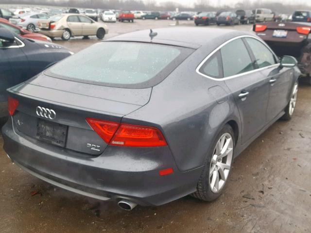 WAU3GAFC7CN065187 - 2012 AUDI A7 PRESTIG GRAY photo 4